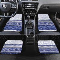 Personalised HRPP Samoa Siapo Car Mats Teuila Flowers Samoan Pattern - Polynesian Pride