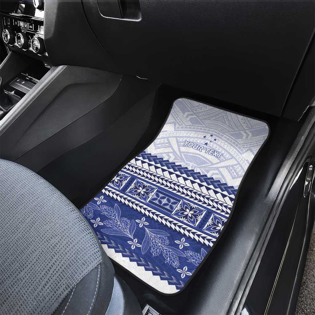 Personalised HRPP Samoa Siapo Car Mats Teuila Flowers Samoan Pattern - Polynesian Pride