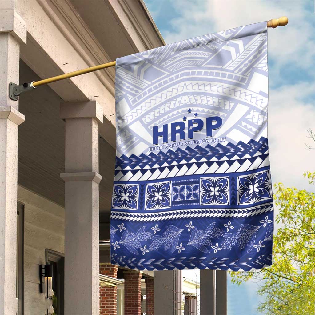 HRPP Samoa Siapo Garden Flag Teuila Flowers Samoan Pattern - Polynesian Pride