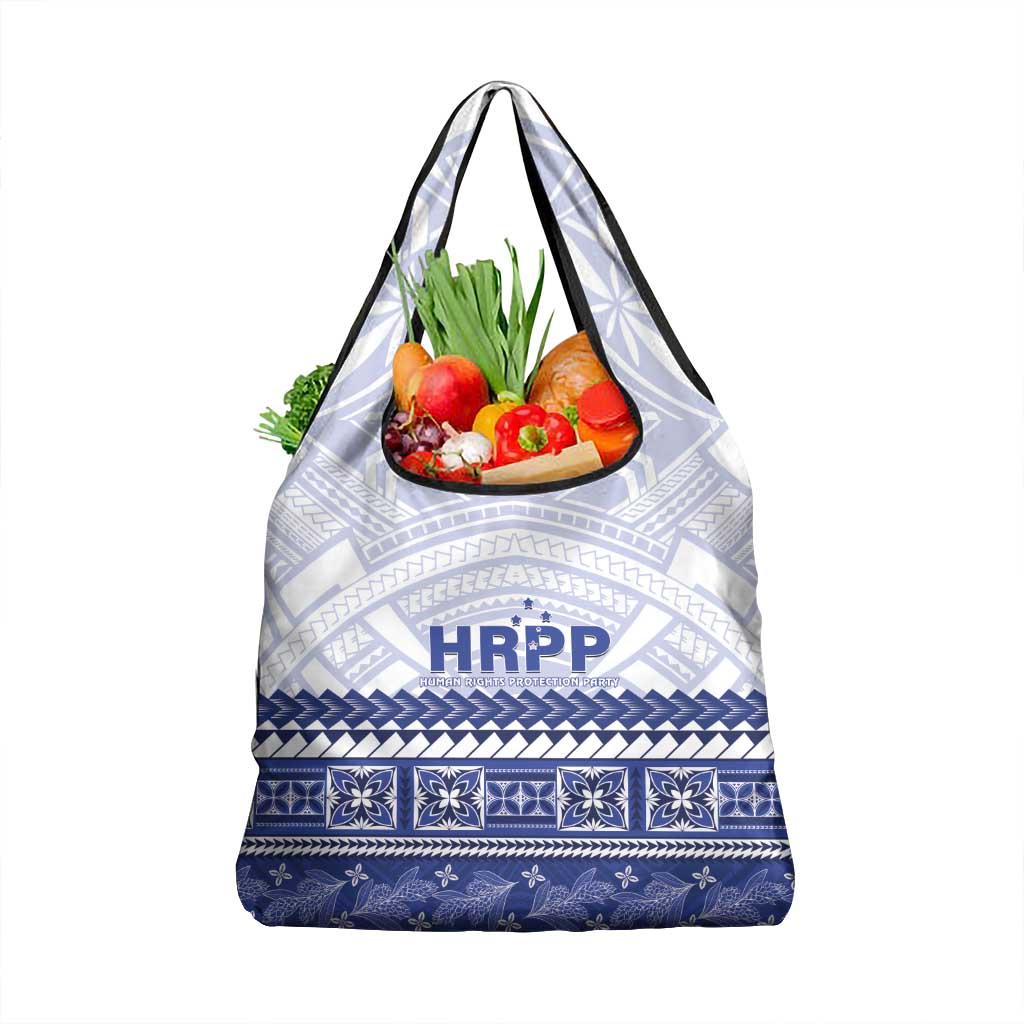 HRPP Samoa Siapo Grocery Bag Teuila Flowers Samoan Pattern - Polynesian Pride