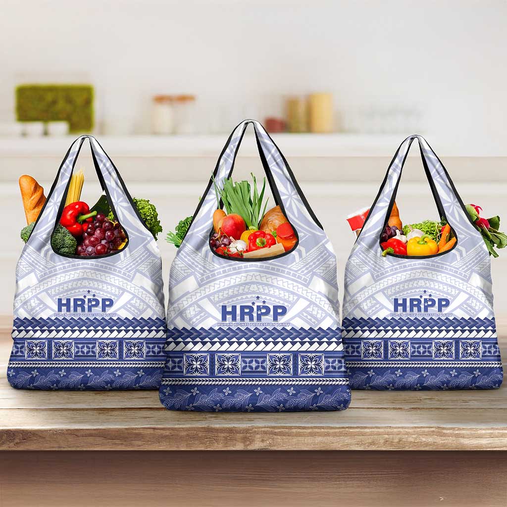 HRPP Samoa Siapo Grocery Bag Teuila Flowers Samoan Pattern - Polynesian Pride