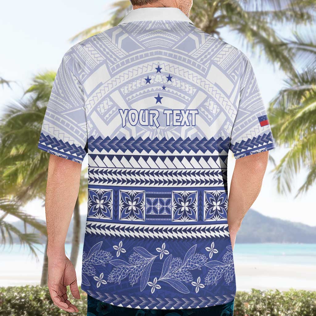 Personalised HRPP Samoa Siapo Hawaiian Shirt Teuila Flowers Samoan Pattern - Polynesian Pride
