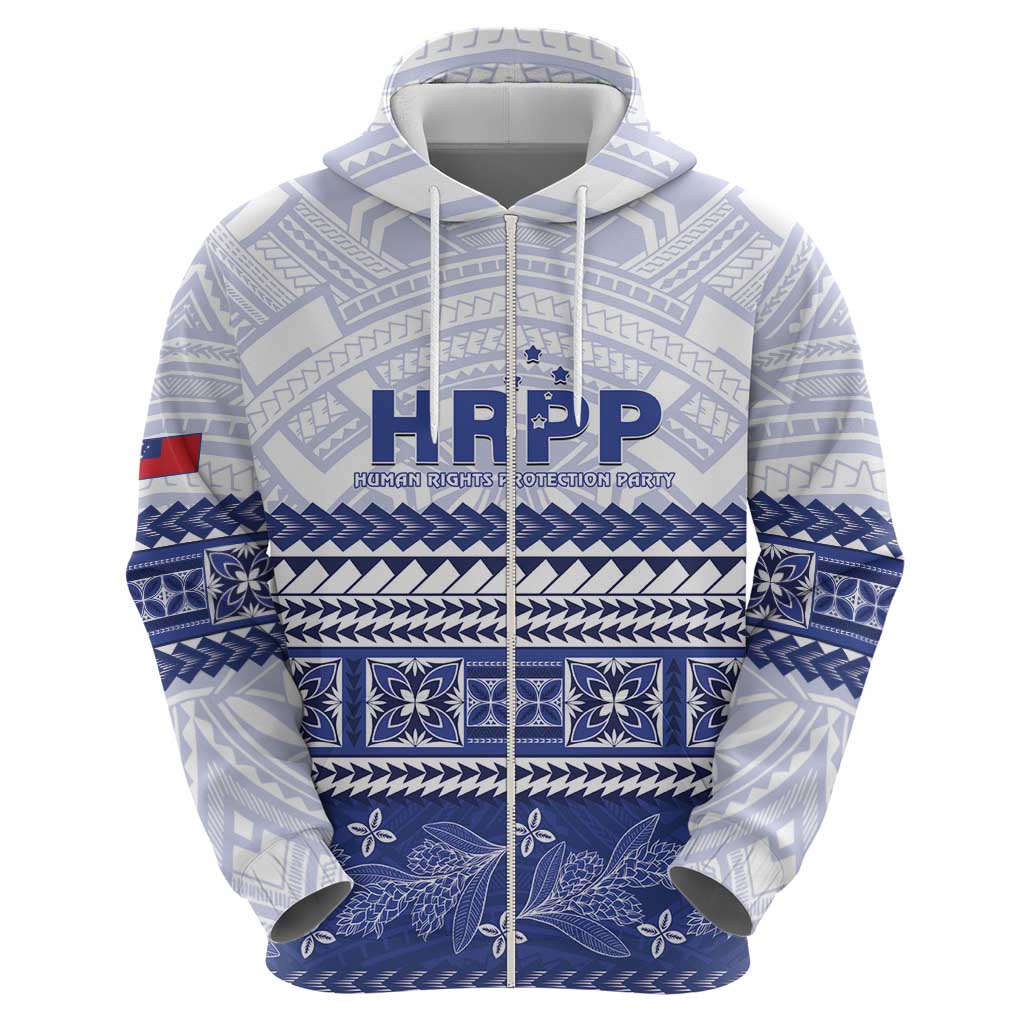 Personalised HRPP Samoa Siapo Hoodie Teuila Flowers Samoan Pattern - Polynesian Pride