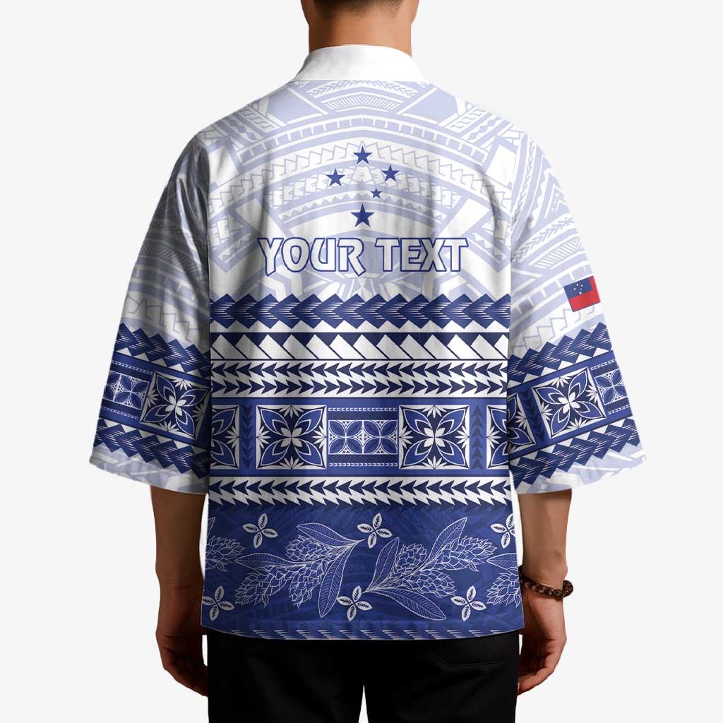 Personalised HRPP Samoa Siapo Kimono Teuila Flowers Samoan Pattern - Polynesian Pride