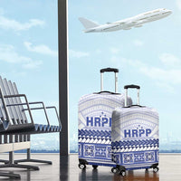 HRPP Samoa Siapo Luggage Cover Teuila Flowers Samoan Pattern - Polynesian Pride