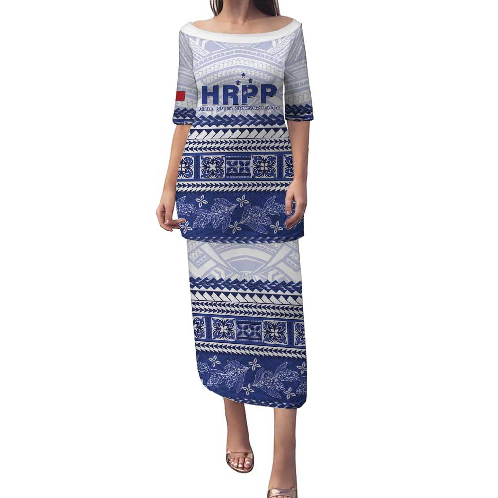 Personalised HRPP Samoa Siapo Puletasi Teuila Flowers Samoan Pattern - Polynesian Pride