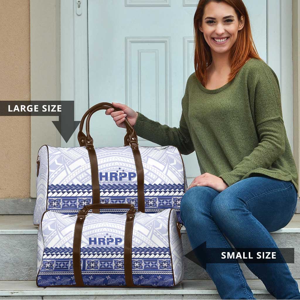 HRPP Samoa Siapo Travel Bag Teuila Flowers Samoan Pattern - Polynesian Pride