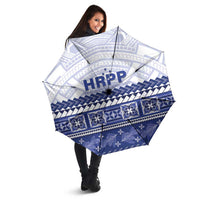 HRPP Samoa Siapo Umbrella Teuila Flowers Samoan Pattern - Polynesian Pride