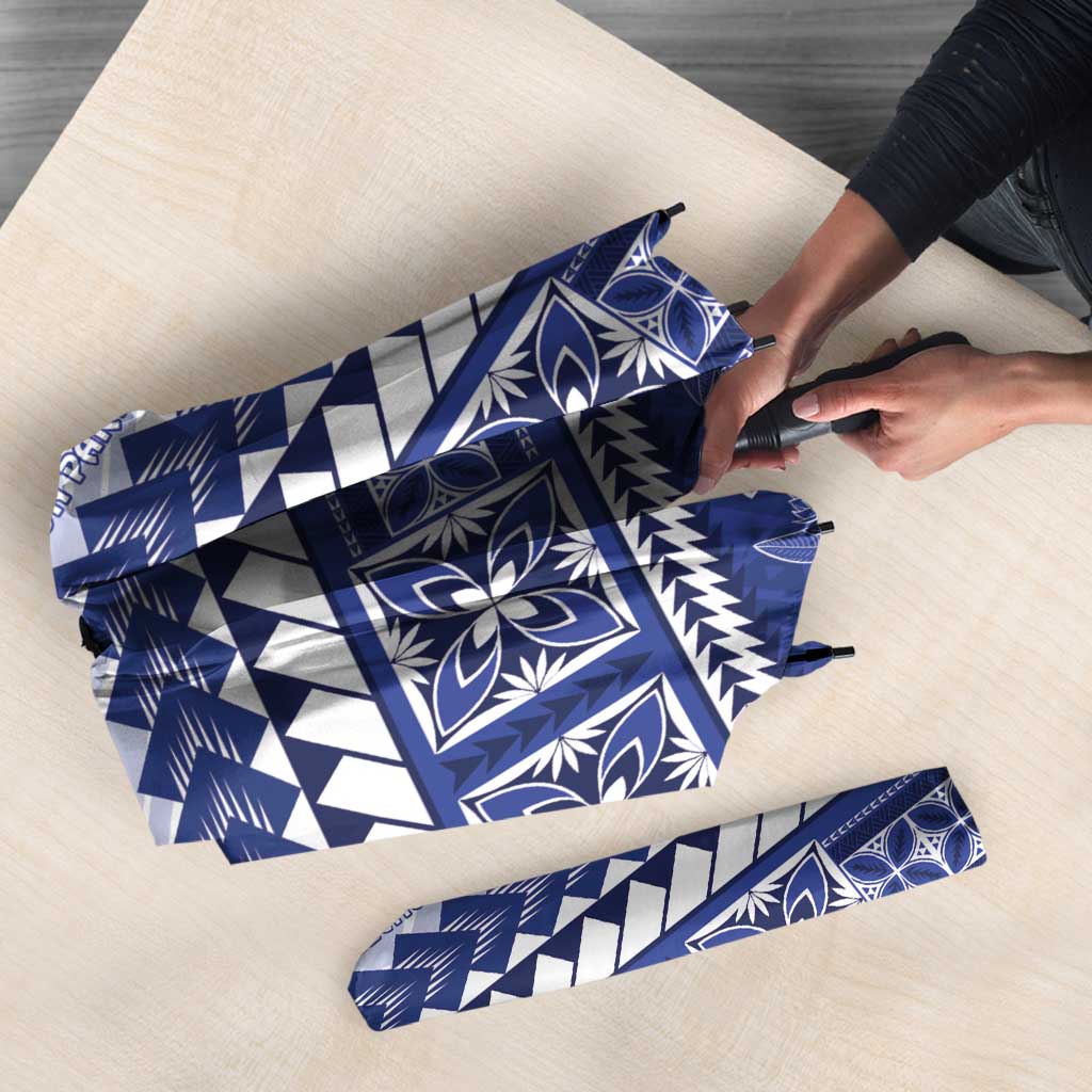 HRPP Samoa Siapo Umbrella Teuila Flowers Samoan Pattern - Polynesian Pride