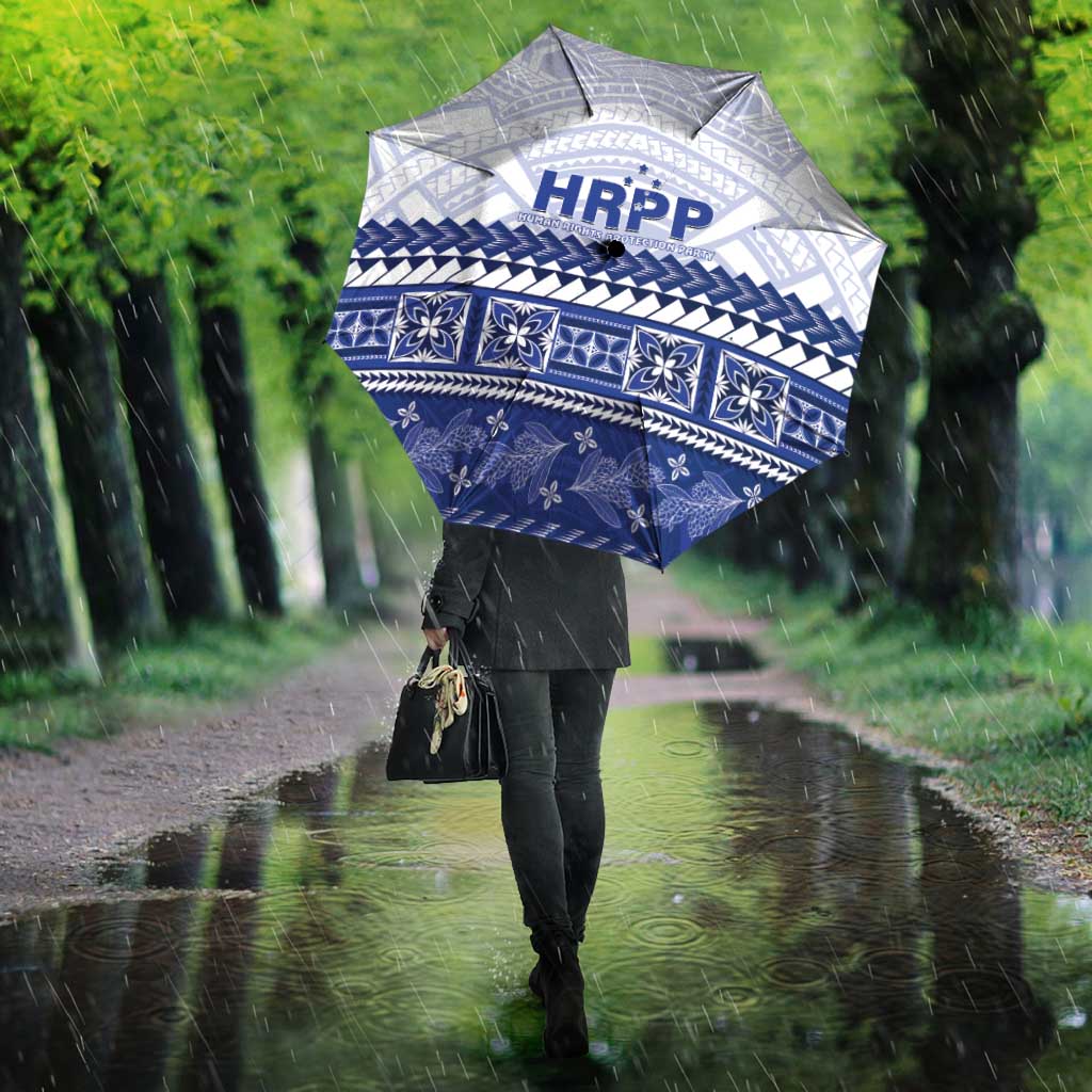 HRPP Samoa Siapo Umbrella Teuila Flowers Samoan Pattern - Polynesian Pride