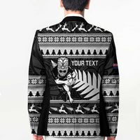 New Zealand Christmas Rugby Personalised Blazer Meri Kirihimete All Black Maori - Polynesian Pride