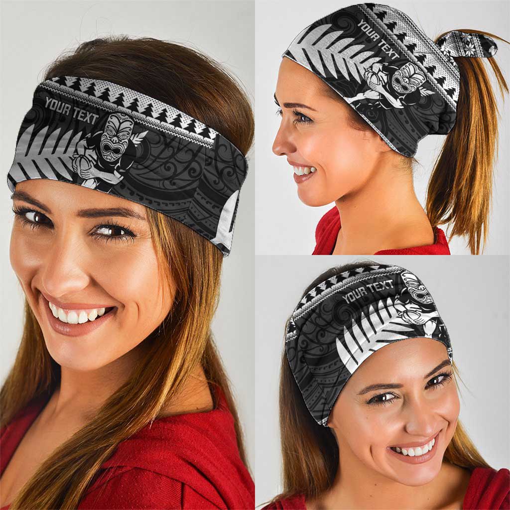 New Zealand Christmas Rugby Personalised Neck Gaiter Meri Kirihimete All Black Maori - Polynesian Pride