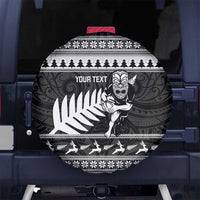 New Zealand Christmas Rugby Personalised Spare Tire Cover Meri Kirihimete All Black Maori - Polynesian Pride