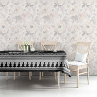 New Zealand Christmas Rugby Personalised Tablecloth Meri Kirihimete All Black Maori - Polynesian Pride