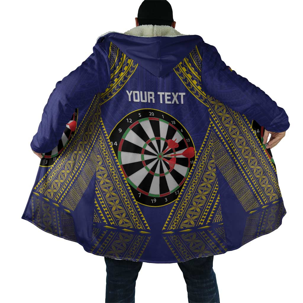 Personalised Niue Darts Cloak Dart Board Hiapo Pattern - Polynesian Pride