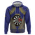 Personalised Niue Darts Hoodie Dart Board Hiapo Pattern - Polynesian Pride