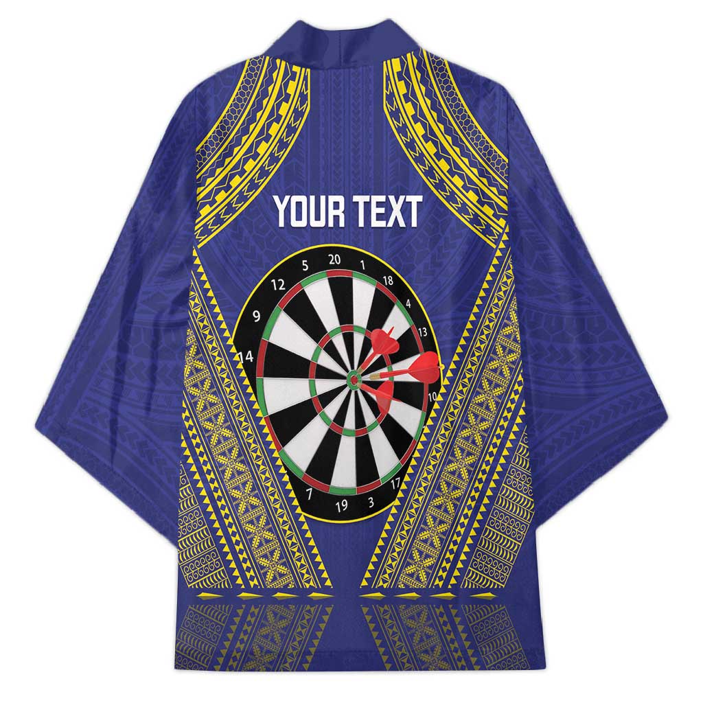 Personalised Niue Darts Kimono Dart Board Hiapo Pattern - Polynesian Pride