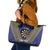 Personalised Niue Darts Leather Tote Bag Dart Board Hiapo Pattern - Polynesian Pride