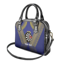 Personalised Niue Darts Shoulder Handbag Dart Board Hiapo Pattern - Polynesian Pride