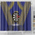 Personalised Niue Darts Shower Curtain Dart Board Hiapo Pattern - Polynesian Pride