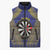 Personalised Niue Darts Sleeveless Puffer Jacket Dart Board Hiapo Pattern - Polynesian Pride
