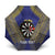 Personalised Niue Darts Umbrella Dart Board Hiapo Pattern - Polynesian Pride