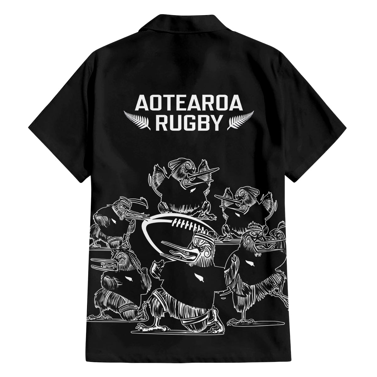 New Zealand Silver Fern Rugby Family Matching Off Shoulder Maxi Dress and Hawaiian Shirt Haka Aotearoa Kiwi Dance LT14 - Polynesian Pride
