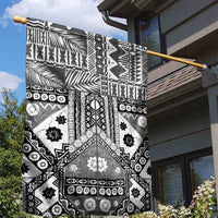 Black Bula Fiji Garden Flag Unique Masi Tapa Pattern LT14 - Polynesian Pride