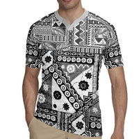 Black Bula Fiji Rugby Jersey Unique Masi Tapa Pattern LT14 - Polynesian Pride