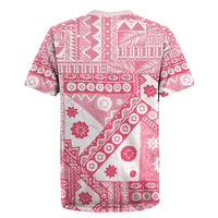 Pink Bula Fiji Rugby Jersey Unique Masi Tapa Pattern LT14 - Polynesian Pride