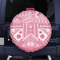 Pink Bula Fiji Spare Tire Cover Unique Masi Tapa Pattern LT14 - Polynesian Pride