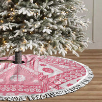 Pink Bula Fiji Tree Skirt Unique Masi Tapa Pattern LT14 - Polynesian Pride