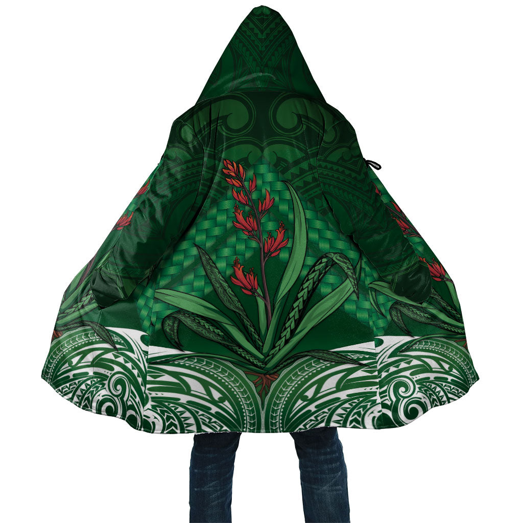 Rongoa Maori New Zealand Harakeke Cloak NZ Weaving Pattern Green LT14 Unisex Green - Polynesian Pride