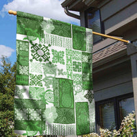 Hawaiian Quilt Garden Flag Tiki Tropical Retro Green Version LT14 - Polynesian Pride