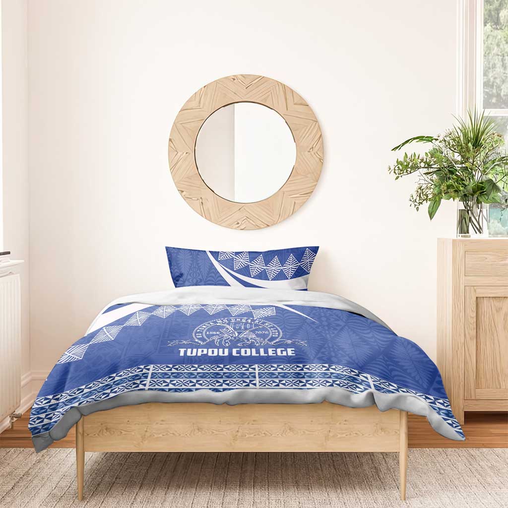 Tonga Tupou College Toloa Bedding Set 160 Years Anniversary Tongan Ngatu Pattern
