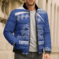 Personalised Tonga Tupou College Toloa Bomber Puffer Jacket 160 Years Anniversary Tongan Ngatu Pattern LT14 - Polynesian Pride
