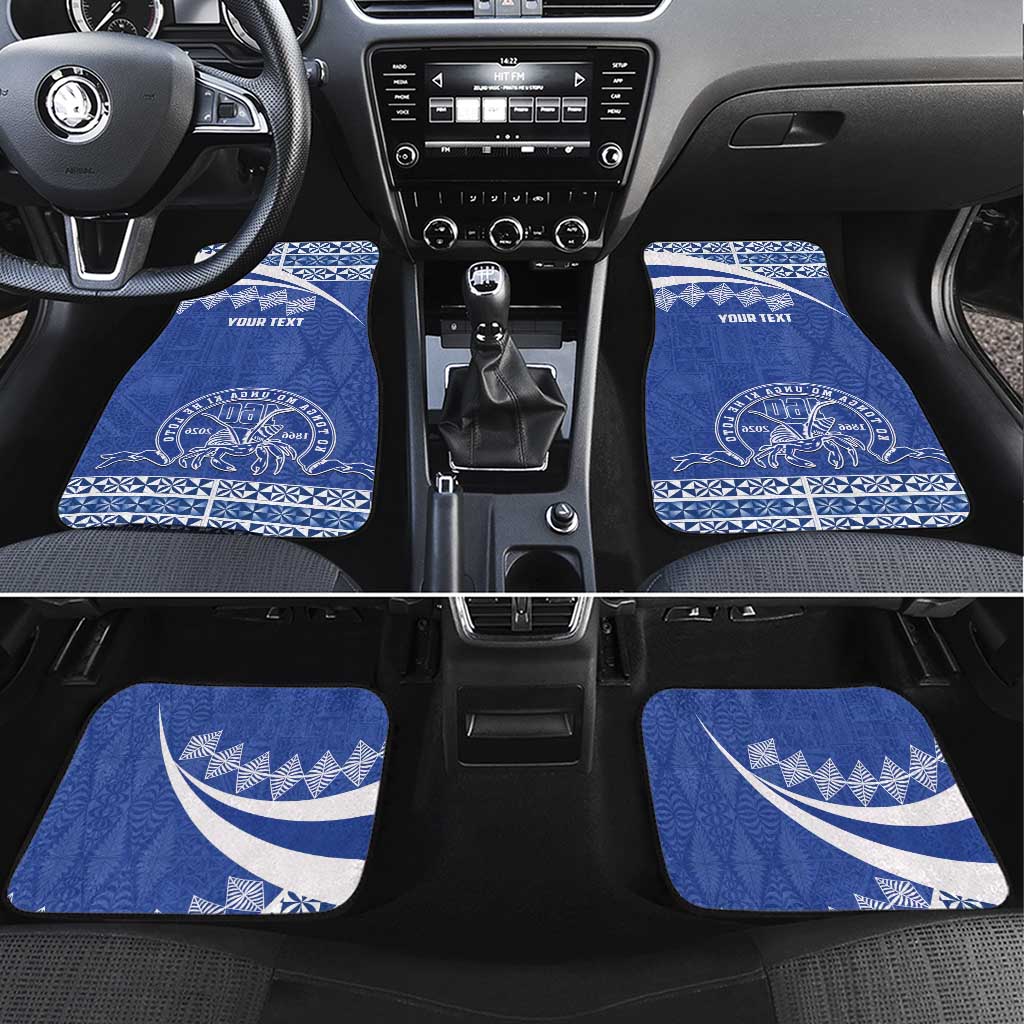 Personalised Tonga Tupou College Toloa Car Mats 160 Years Anniversary Tongan Ngatu Pattern