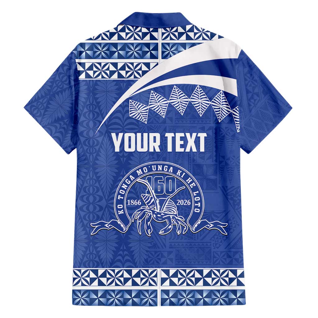Personalised Tonga Tupou College Toloa Family Matching Off The Shoulder Long Sleeve Dress and Hawaiian Shirt 160 Years Anniversary Tongan Ngatu Pattern LT14 - Polynesian Pride