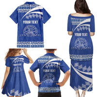 Personalised Tonga Tupou College Toloa Family Matching Puletasi and Hawaiian Shirt 160 Years Anniversary Tongan Ngatu Pattern