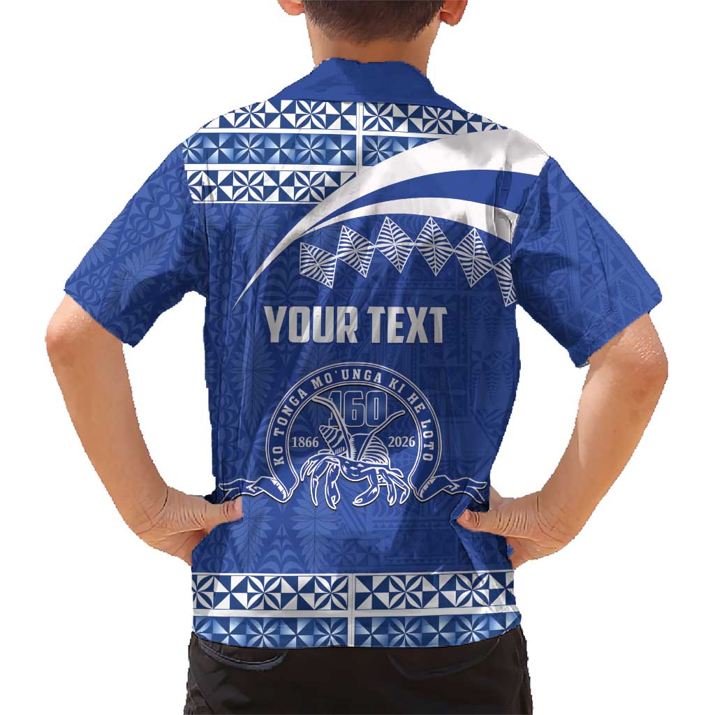 Personalised Tonga Tupou College Toloa Family Matching Short Sleeve Bodycon Dress and Hawaiian Shirt 160 Years Anniversary Tongan Ngatu Pattern LT14 - Polynesian Pride