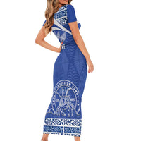 Personalised Tonga Tupou College Toloa Family Matching Short Sleeve Bodycon Dress and Hawaiian Shirt 160 Years Anniversary Tongan Ngatu Pattern LT14 - Polynesian Pride
