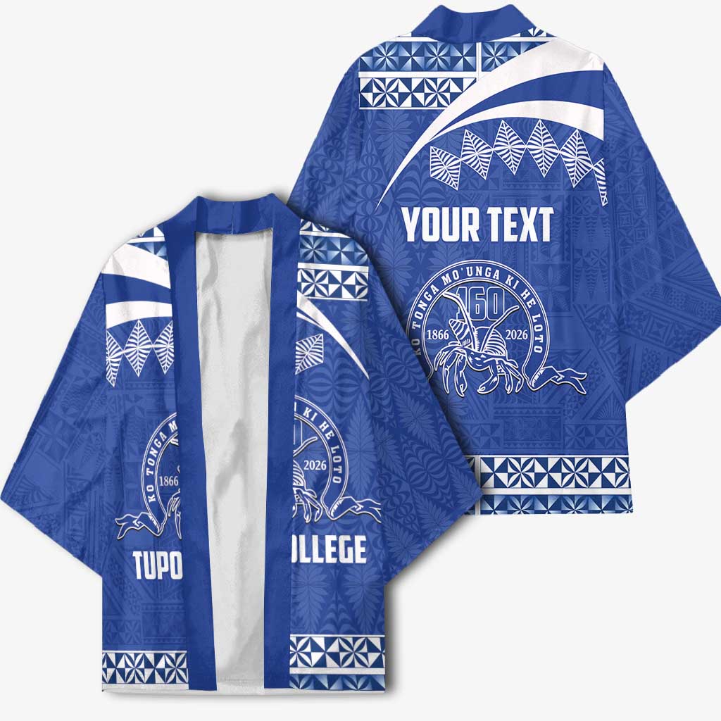 Personalised Tonga Tupou College Toloa Kimono 160 Years Anniversary Tongan Ngatu Pattern LT14 - Polynesian Pride