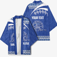 Personalised Tonga Tupou College Toloa Kimono 160 Years Anniversary Tongan Ngatu Pattern LT14 - Polynesian Pride