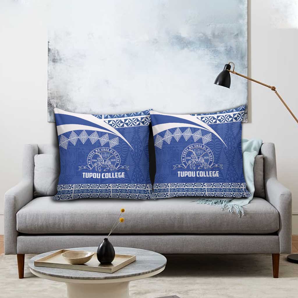 Tonga Tupou College Toloa Pillow Cover 160 Years Anniversary Tongan Ngatu Pattern
