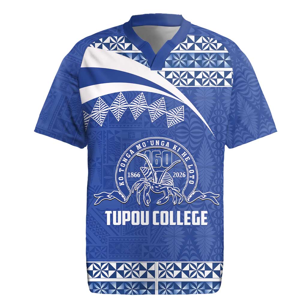 Personalised Tonga Tupou College Toloa Rugby Jersey 160 Years Anniversary Tongan Ngatu Pattern
