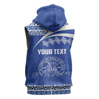 Personalised Tonga Tupou College Toloa Sleeveless Hoodie 160 Years Anniversary Tongan Ngatu Pattern