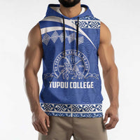 Personalised Tonga Tupou College Toloa Sleeveless Hoodie 160 Years Anniversary Tongan Ngatu Pattern