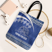 Tonga Tupou College Toloa Tote Bag 160 Years Anniversary Tongan Ngatu Pattern