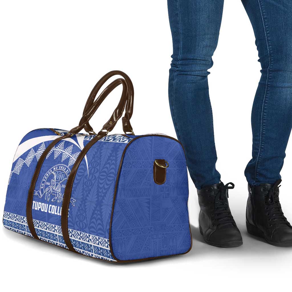 Tonga Tupou College Toloa Travel Bag 160 Years Anniversary Tongan Ngatu Pattern
