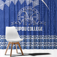 Tonga Tupou College Toloa Window Curtain 160 Years Anniversary Tongan Ngatu Pattern